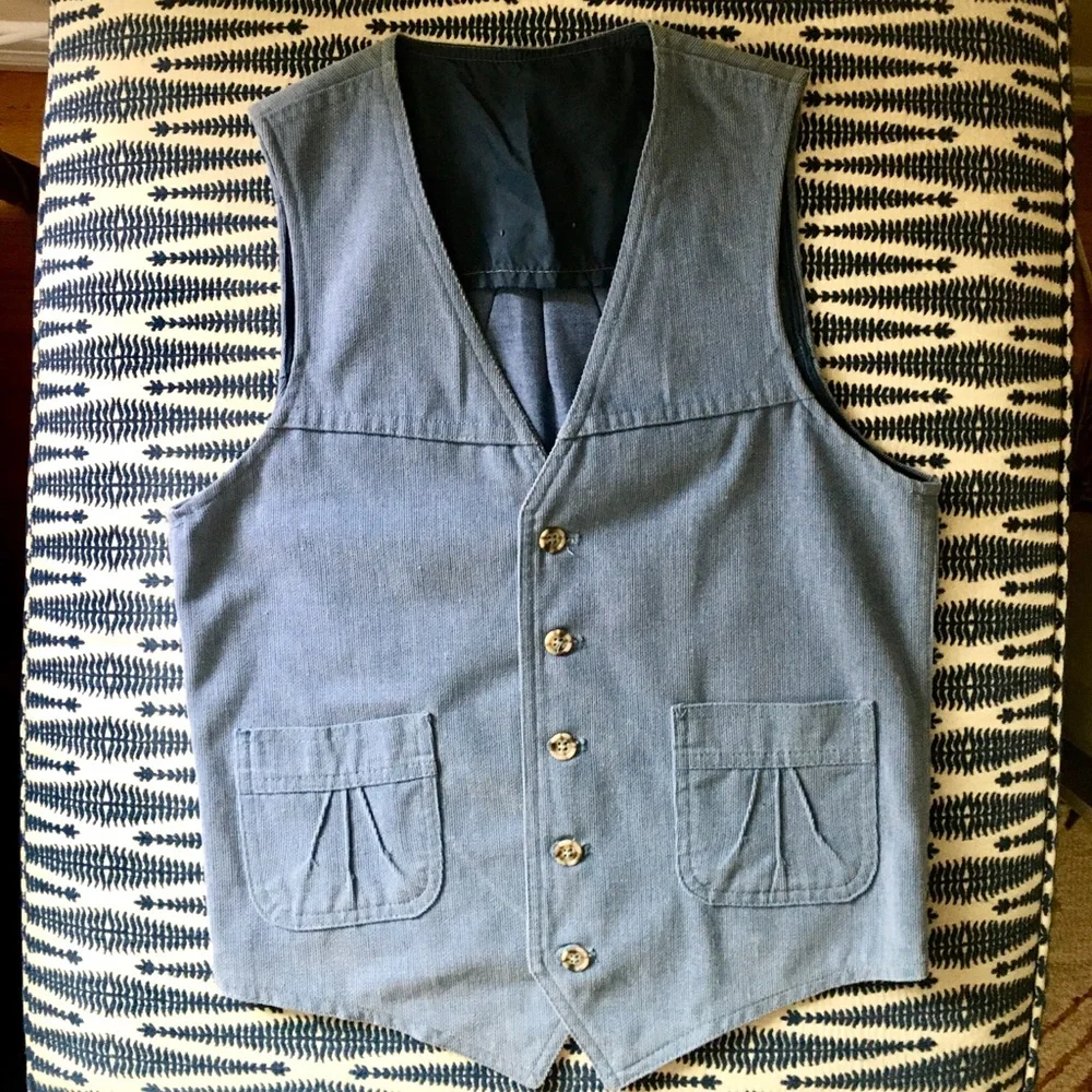 Vintage Corduroy Vest Small - Picture 7 of 7